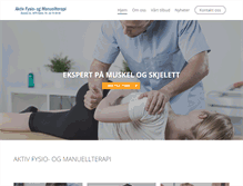 Tablet Screenshot of hurum.manuellterapi.no